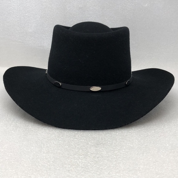 Master Hatters Of Texas Western Cowboy Hat In Black Quality Beaver Blend Felt - Picture 3 of 16